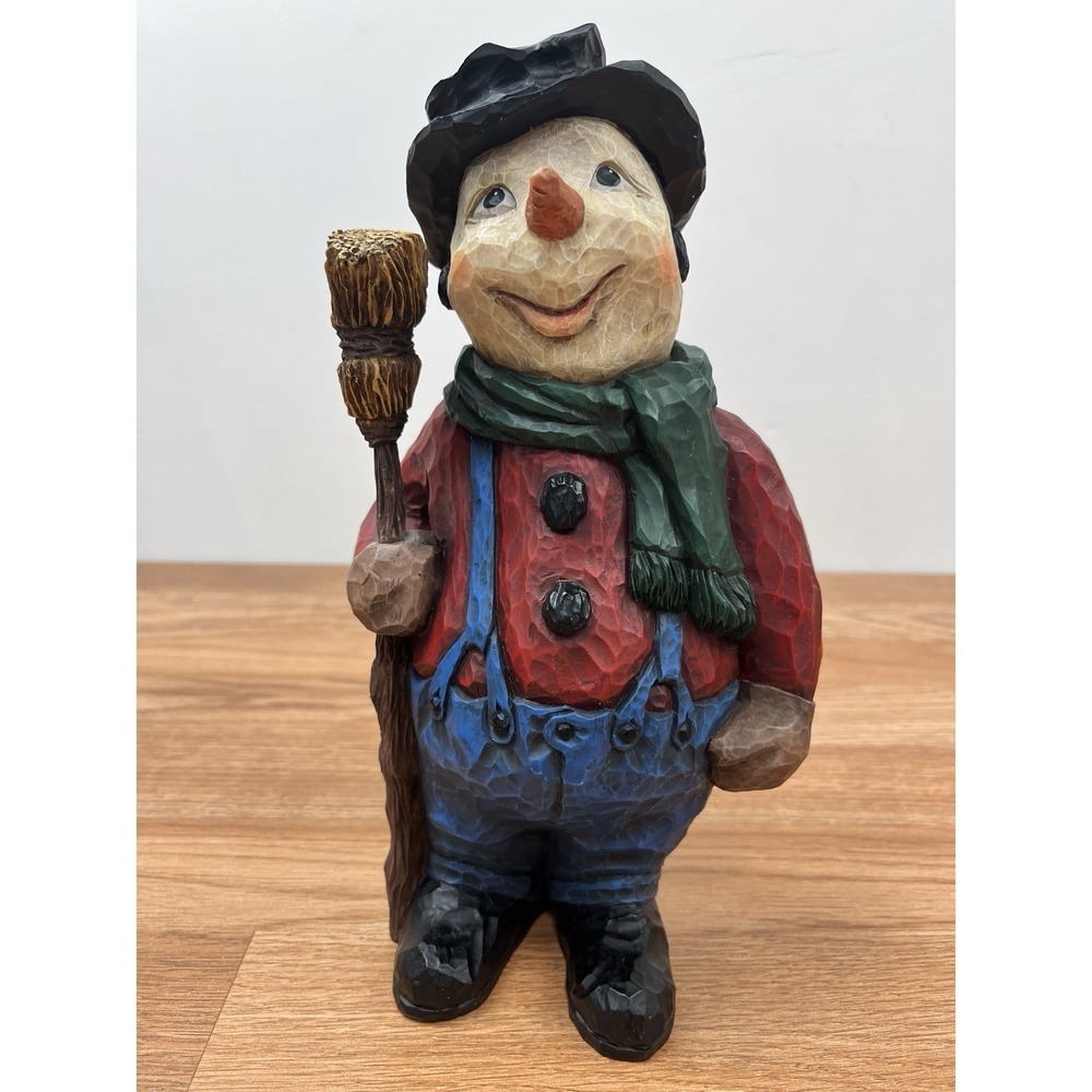 Craig Kirkwook Folk Art Large 11.5" Resin Snowman Figure